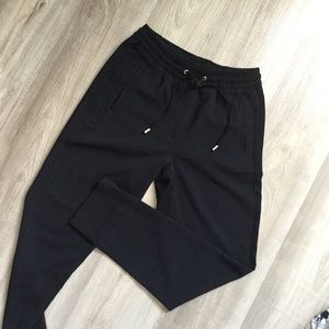H&M jogger casual PANTS for office black size 2